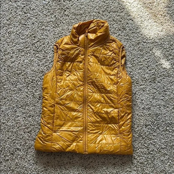 Quilted Yellow Puffer Vest - Picture 1 of 1